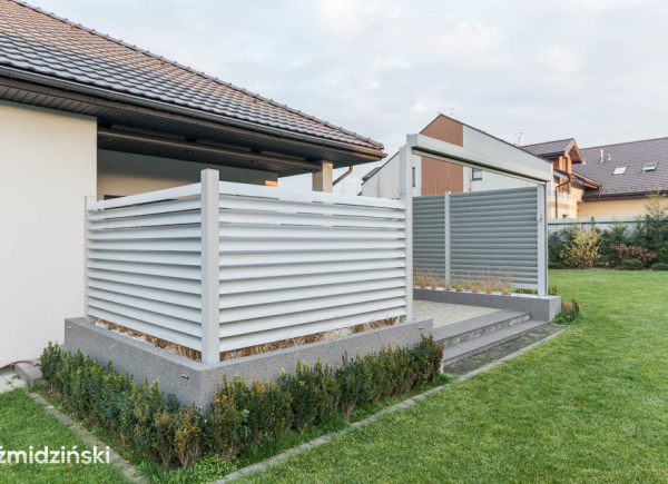 nowoczesne ogrodzenie tarasowe bielsko